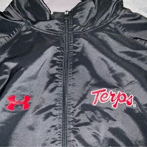 Maryland Terps UA Men's Lined Jacket Black Basketball Size XL